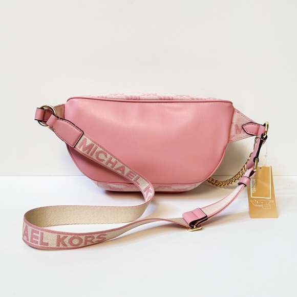 Michael Kors Maisie Large Waist Fanny Belt Pack Crossbody Bag MK Carnation - Picture 5 of 15